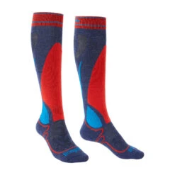 Bridgedale Junior Racer Merino Endurance Over Calf Socks -Utah Ski Gear Store 710558322SkiJuniorRacerMerinoPerformanceOverCalfDenim Flamepr