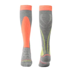 Bridgedale Junior Racer Merino Endurance Over Calf Socks -Utah Ski Gear Store 710558323SkiJuniorRacerMerinoPerformanceOverCalfGrey Neonfb