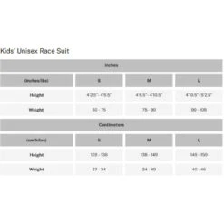 Arctica Youth Black Kat GS Race Suit -Utah Ski Gear Store Arcticakidssizechart 86361a20 d301 422b 828c c530d0ae1684