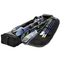 Kulkea Kantaja Double Roller Ski Bag 12 Kulkea Kantaja Double Roller Ski Bag -Utah Ski Gear Store KulkeaKantajaDoubleRoller DiamondGrey Black 2