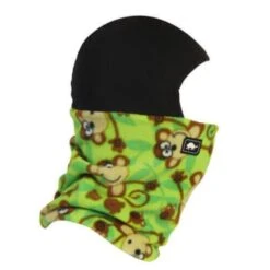 Turtle Fur Kids Playful Prints Fleece Shellaclava® -Utah Ski Gear Store Monkeys