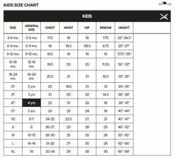 Arctix Reinforced Snow Pants - Kids 15 Arctix Reinforced Snow Pants - Kids -Utah Ski Gear Store arctixsizechartkids