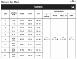 Arctix Women's Insulated Snowpants - Plus Sizes -Utah Ski Gear Store artixsizechartwomens c1ae31cf 7761 428a 89c7 72abc080c456