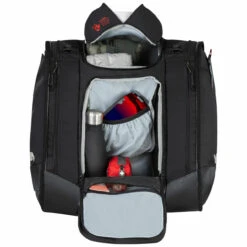 Kulkea Boot Trekker 70L Ski Boot Bag -Utah Ski Gear Store boot trekker ski bootbag black red grey open packed kulkea 28007.1650386634